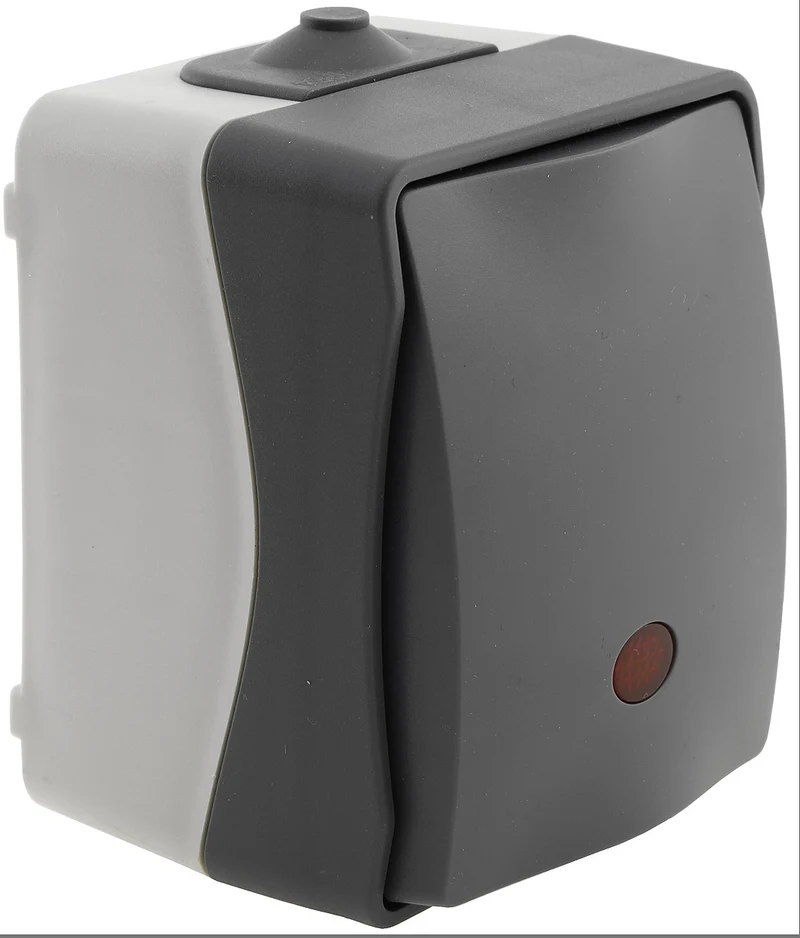 NUQUI Feuchtraum Kontrollschalter IP54, Aufputz, 250V~/ 10A
