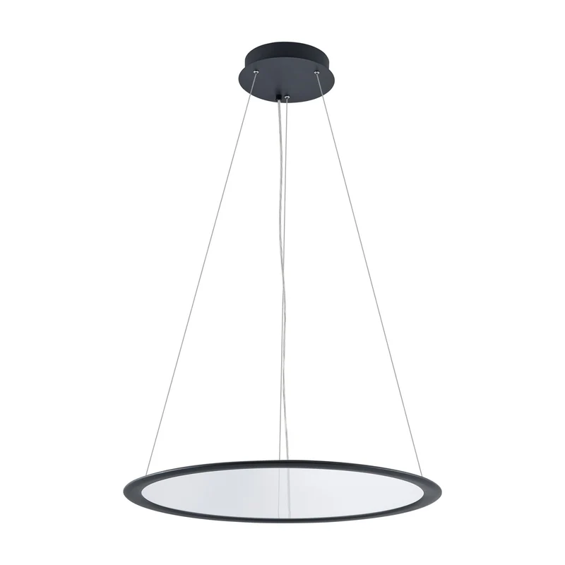 Deko-Light LED Panel, transparent rund, 50 W, DIM, 3000/3500/4000 K, Schwarz