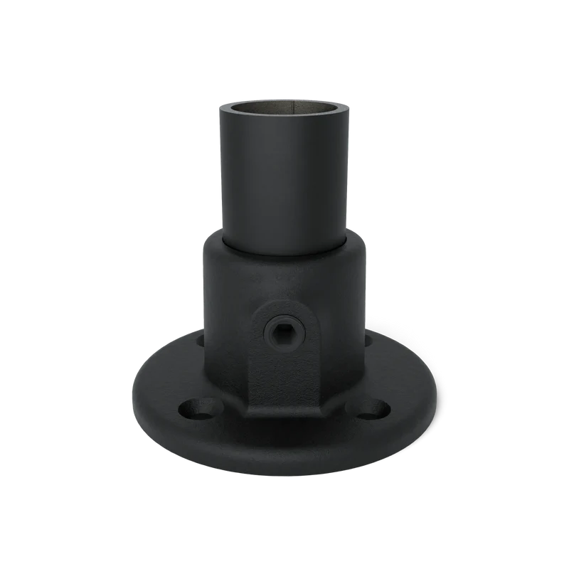 Fußplatte rund schwarz 21,3 mm