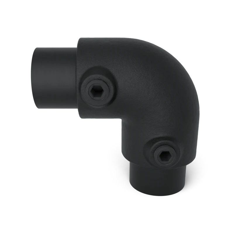 Bogen 90° schwarz 48,3 mm