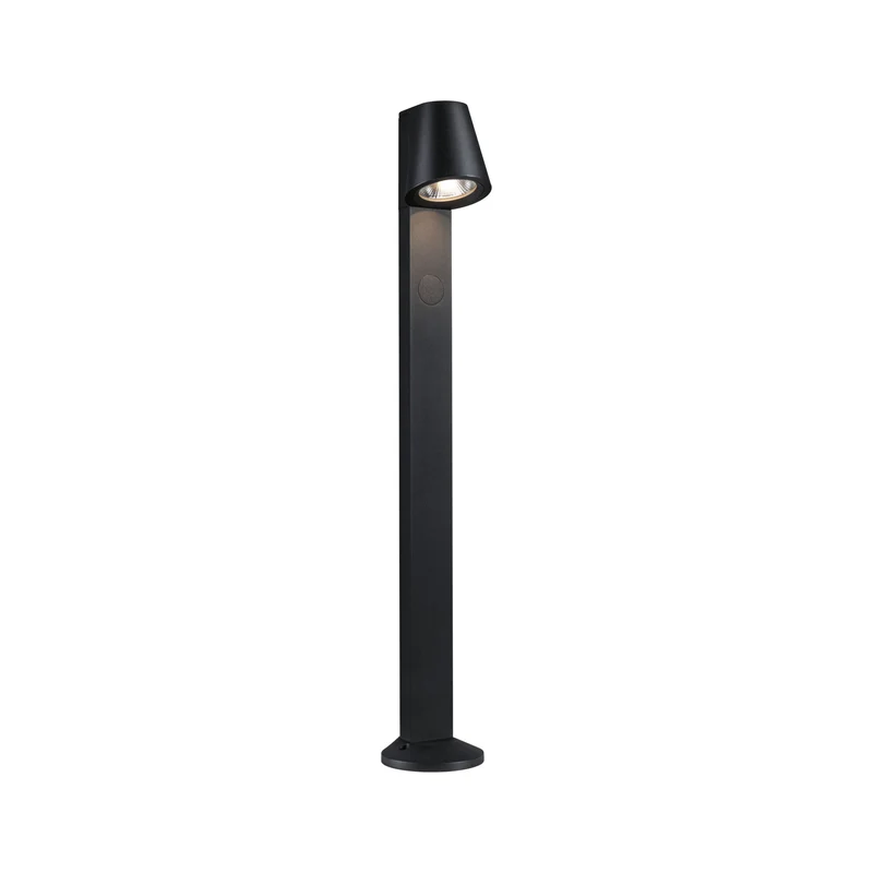 Paulmann LED Pollerleuchte Caissa Dämmerungsgesteuerter Bewegungsmelder (HF) IP44 793mm 3000K 9W 700lm 230V 65° Anthrazit Aluminium
