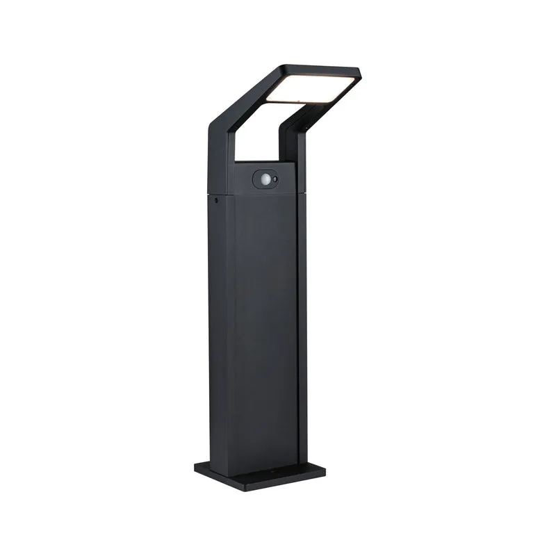 Paulmann LED Pollerleuchte Juntea Dämmerungsgesteuerter Bewegungsmelder (IR) IP44 585mm 3000K 11W 900lm 230V Anthrazit Aluminium