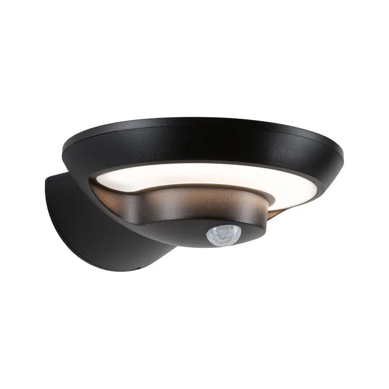 Paulmann Solar LED Außenwandleuchte Bordola Dämmerungsgesteuerter Bewegungsmelder (IR) IP44 180x211mm 3000K 3,5W 220lm 3,7V Anthrazit Kunststoff