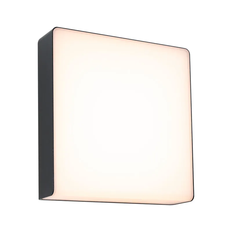 Paulmann LED Außenwandleuchte Azalena Dämmerungsgesteuerter Bewegungsmelder (HF) IP44 250x97mm 3000K 8,5W 700lm 230V Anthrazit Kunststoff#Aluminium