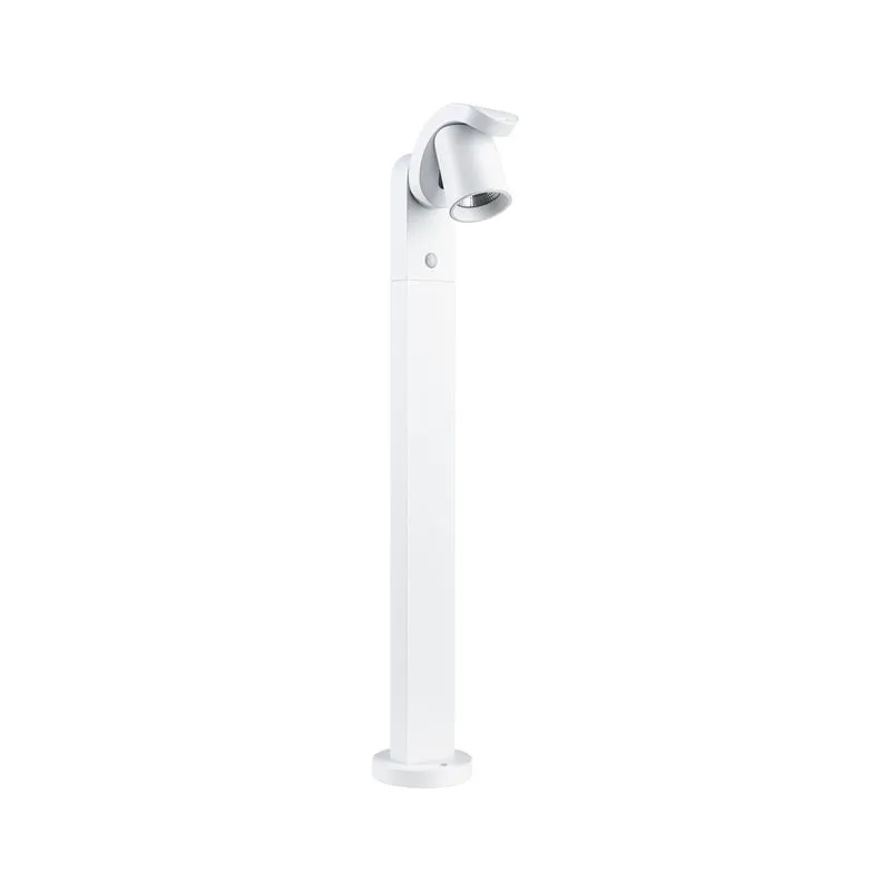 Paulmann LED Pollerleuchte Cuff Dämmerungsgesteuerter Bewegungsmelder (IR) IP44 782mm 3000K 10W 700lm 230V 70° Weiß Aluminium