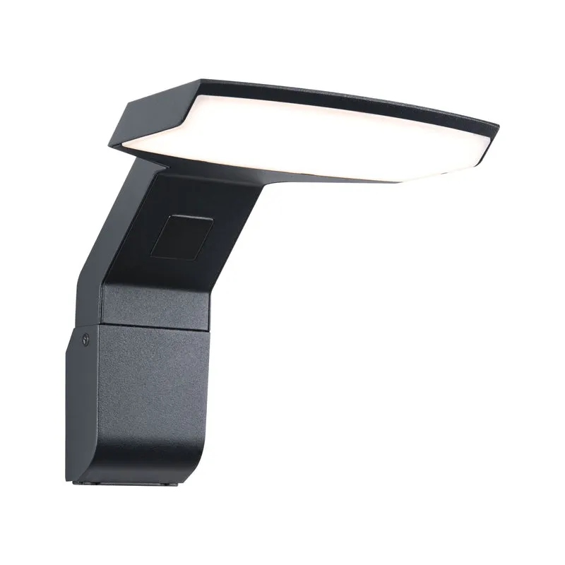 Paulmann LED Außenwandleuchte Zenera seewasserresistent IP44 150x194mm 3000K 10W 700lm 230V Anthrazit Metall