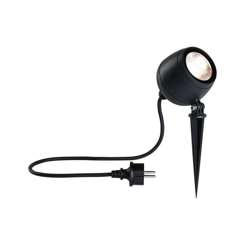 Paulmann LED Gartenstrahler Kikolo IP65 90mm 3000K 8W 500lm 230V 60° Anthrazit Aluminium#Kunststoff