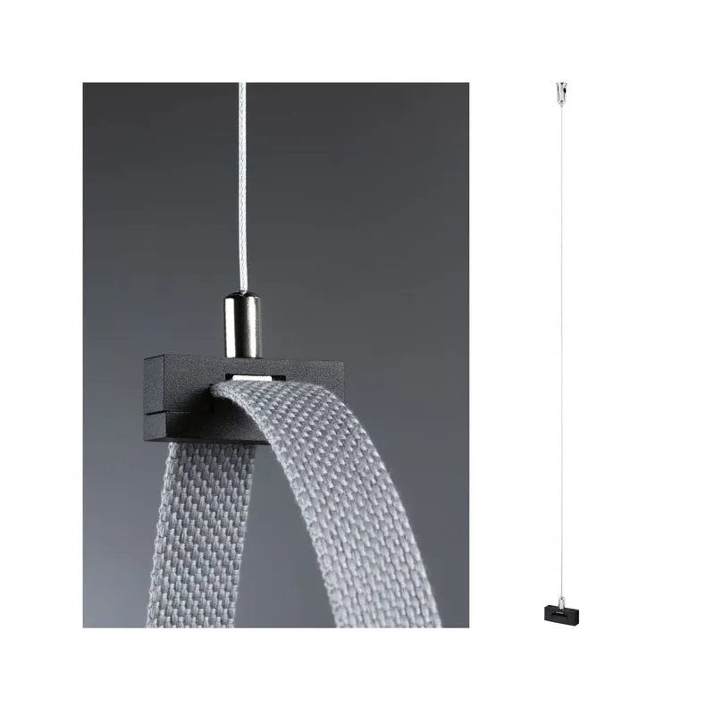 Paulmann ULine Zubehör Gurt Abhängung 45x15mm Schwarz