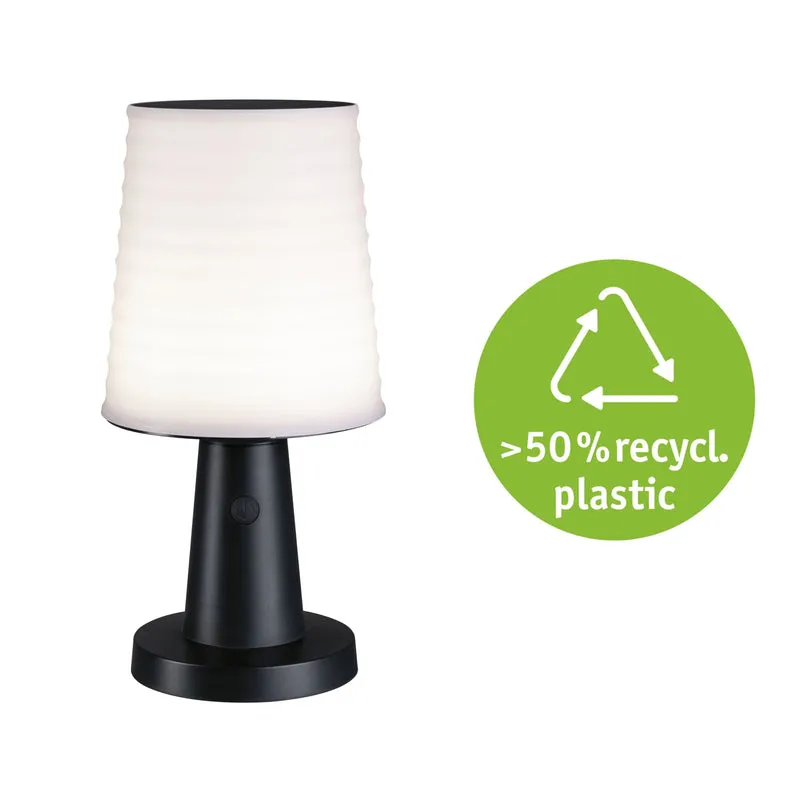 Paulmann Solar LED Tischleuchte Ilanga IP44 2700K 125lm Anthrazit