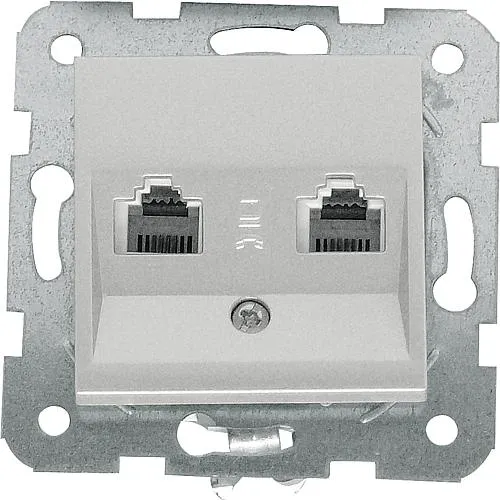 Karre UAE-Anschlussdose 6/6 silber 92105033 / 92512033