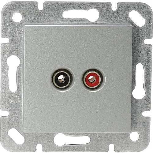 Karre Lautsprechersteckdose silber 92105037 / 92512037