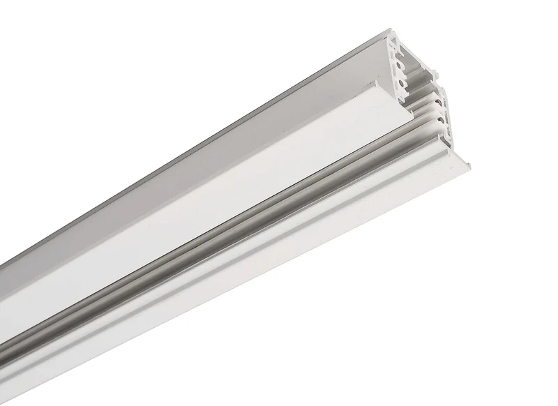Deko-Light D Line Einbaustromschiene mit Flügel 2m Verkehrsweiß RAL 9016