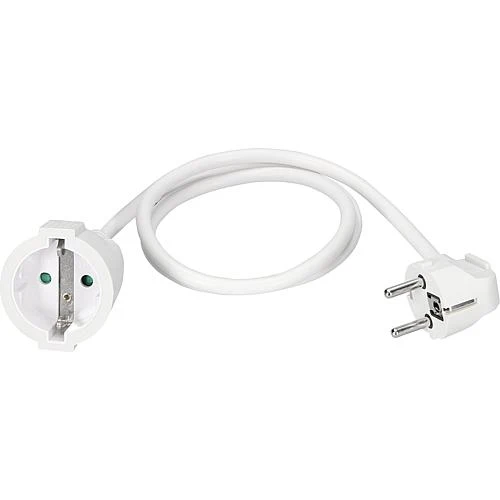 EGB Verlängerung H05VV-F3G1,5mm² 1,0m reinweiß