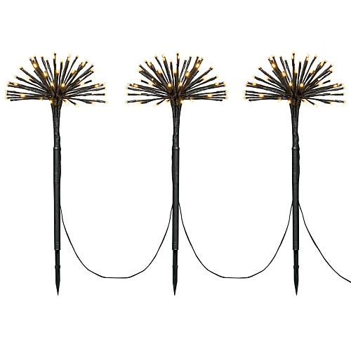 LED Spiessleuchte mit 3 Pusteblumen