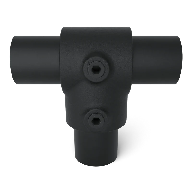 T-Stück kurz schwarz 33,7 mm