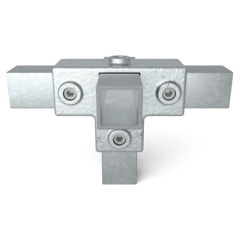 T-Stück für Stützrohr 40 mm quadratisch