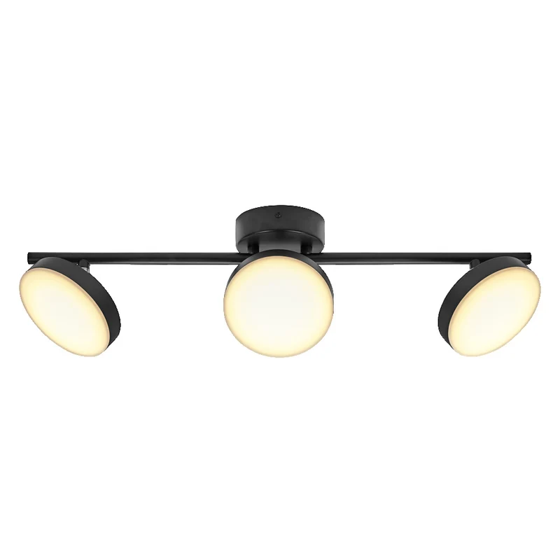 OSRAM DECOR Spot Moon Deckenleuchte schwarz, 3 Spots, 16W