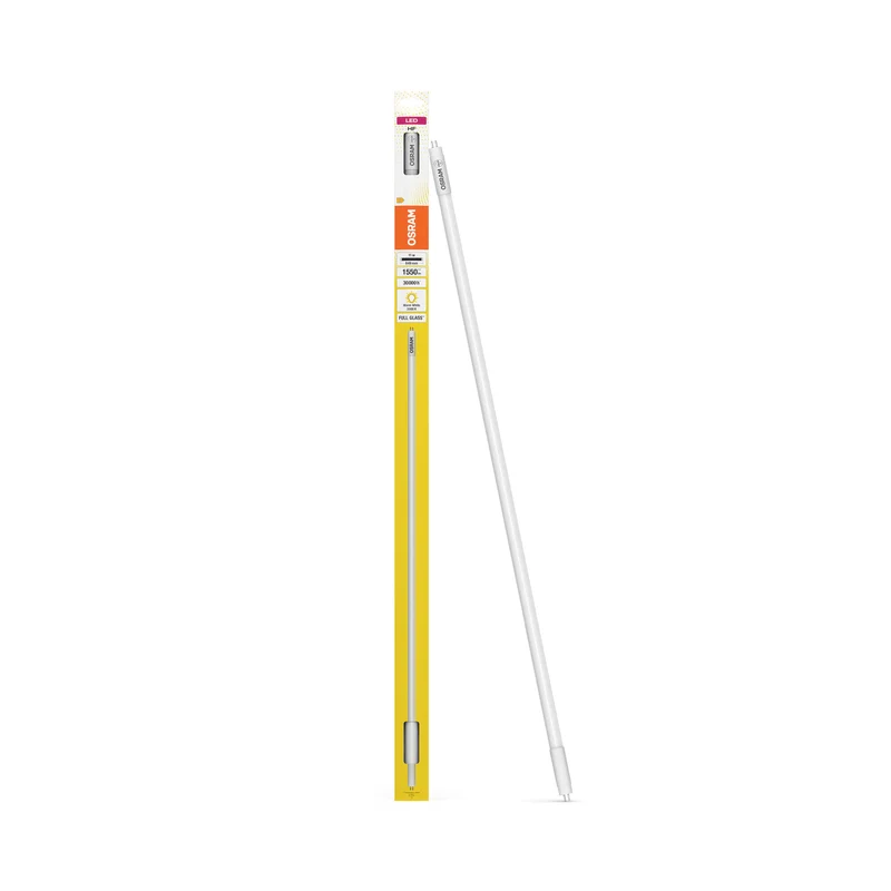 OSRAM LED TUBE T5 HF in Röhre, zweiseitig gesockelt-Form, Leuchtmittel, Bleifreies Glas, Matt, 1 W, (ex 21 W), 1350 lm, Warmweiß, 3000 K, 30000 h, CRI 80