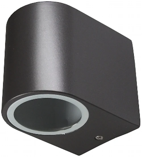 LED-Wandleuchte "CTW-1" für 1x GU10, IP44, Gehäuse anthrazit