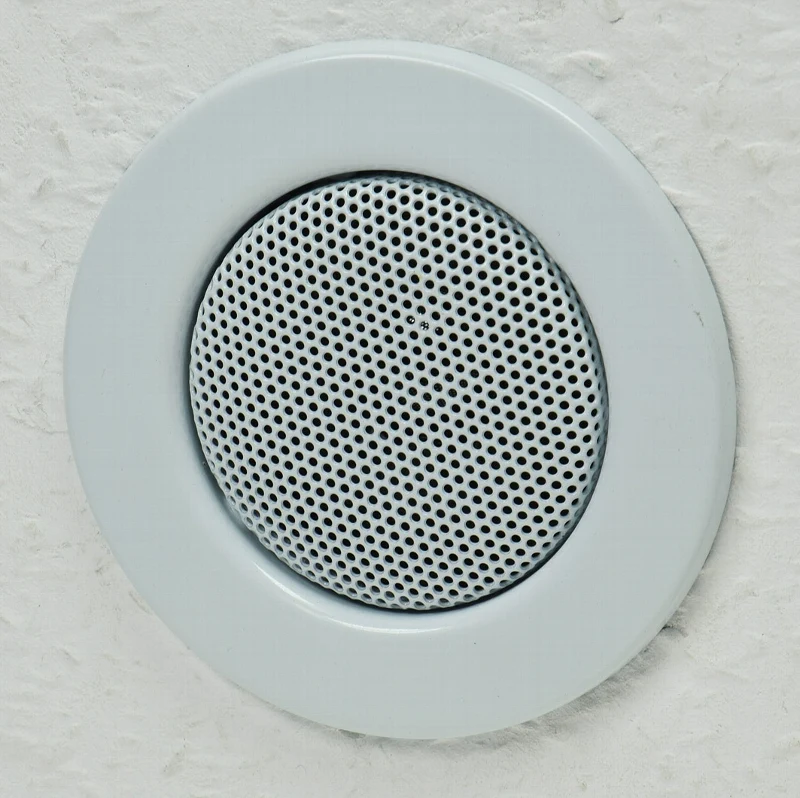 Decken-Einbaulautsprecher "Mini" Halogen-Look, 8cm Ø, 6cm Einbau, weiß