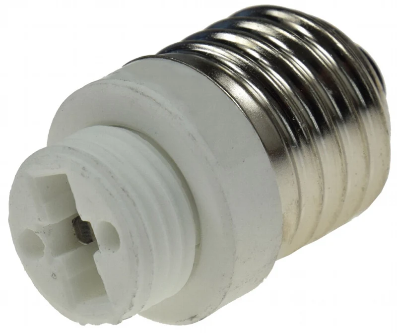 Lampensockel-Adapter, Keramik E27 auf G9