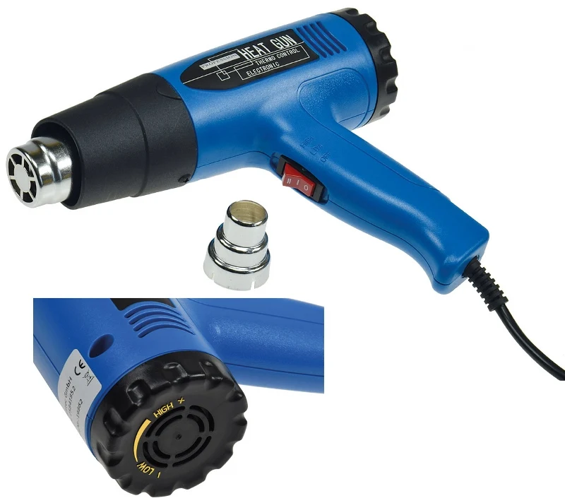 Heißluftgebläse "CHP-Pro" 300-1800 Watt 50-550°C, Temperatur stufenlos regelbar