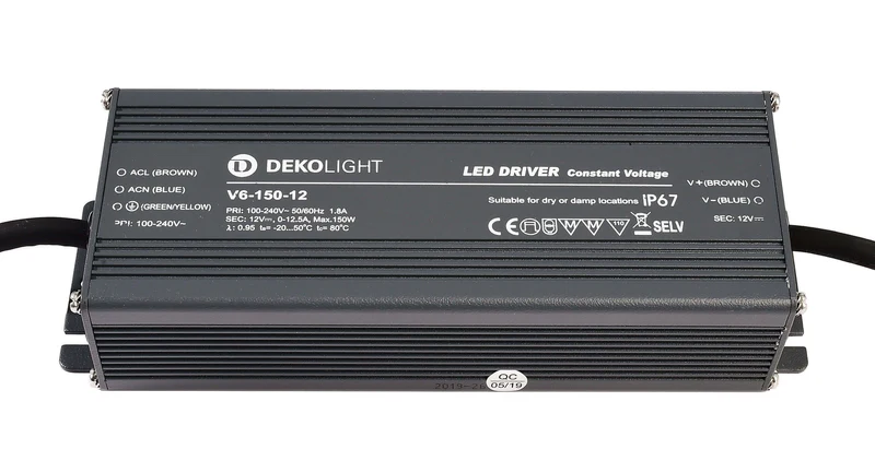 Deko-Light IP, CV, V6-150-12 Grau