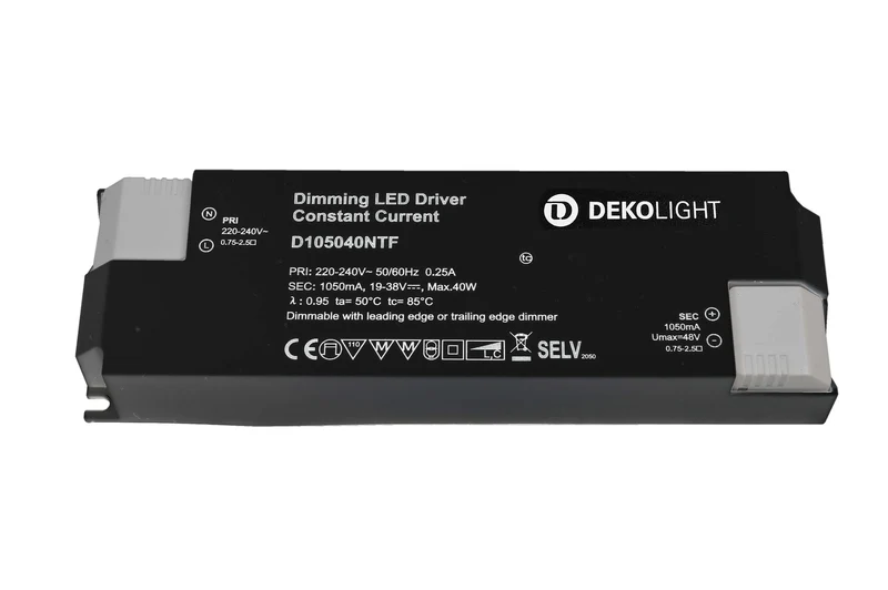 Deko-Light BASIC, DIM, CC, D105040NTF/40W Schwarz