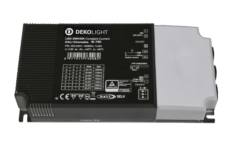 Deko-Light BASIC, DIM, Multi CC, IE-75D Schwarz