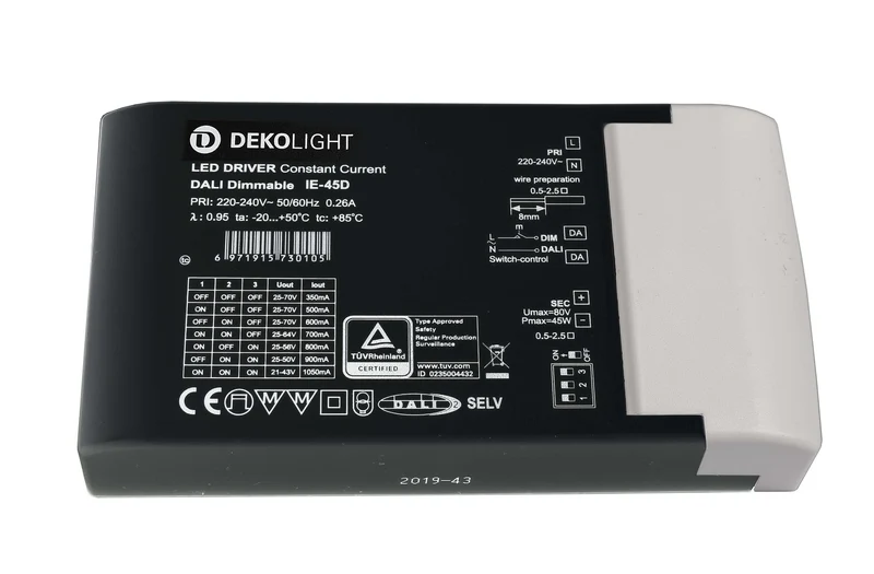 Deko-Light BASIC, DIM, Multi CC, IE-45D Schwarz