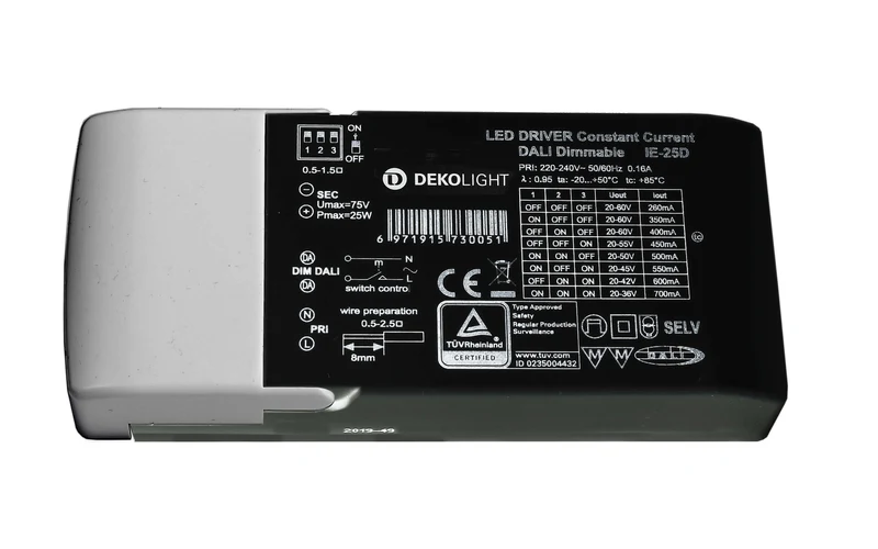 Deko-Light BASIC, DIM, Multi CC, IE-25D Schwarz