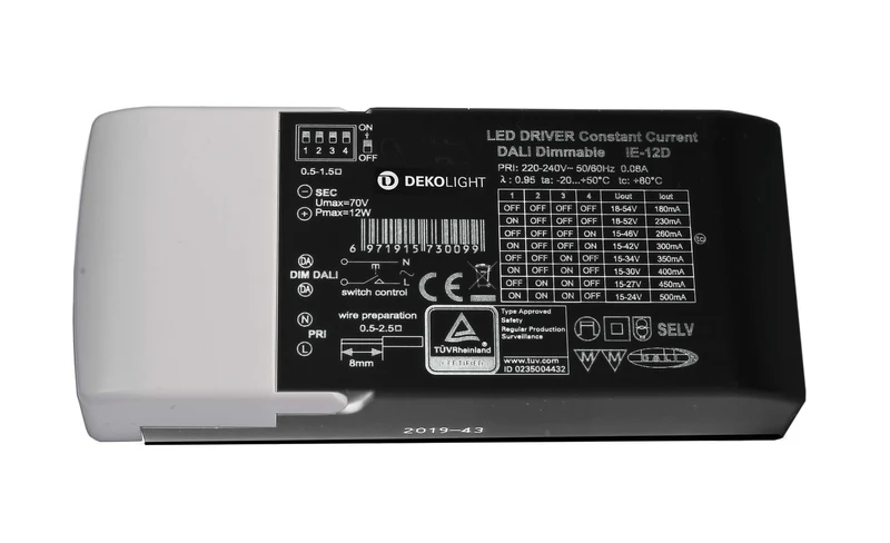 Deko-Light BASIC, DIM, Multi CC, IE-12D Schwarz