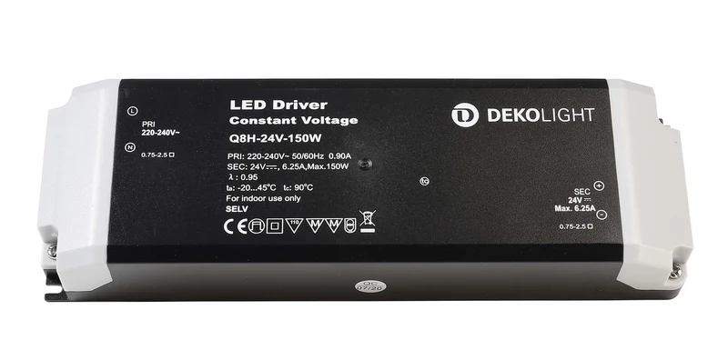 Deko-Light BASIC, CV, Q8H-24-150W Schwarz
