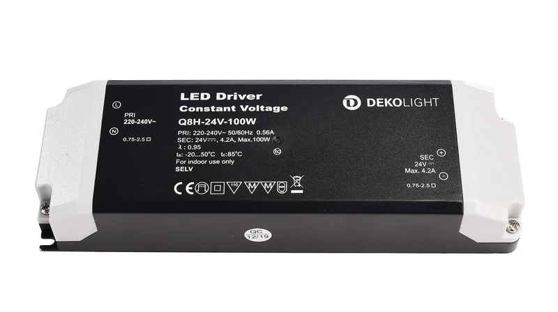 Deko-Light BASIC, CV, Q8H-24-100W Schwarz
