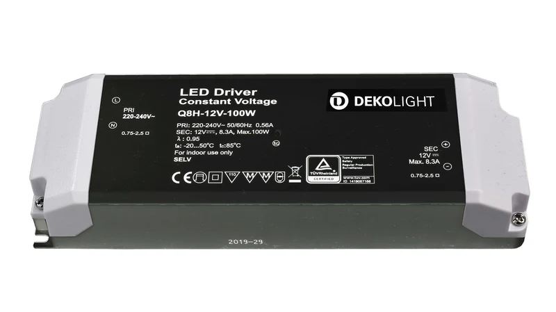 Deko-Light BASIC, CV, Q8H-12-100W Schwarz