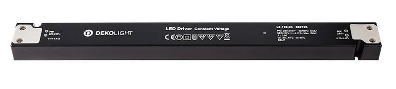 Deko-Light LONG-FLAT, CV, LT-100-24 Schwarz