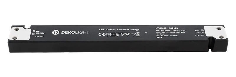 Deko-Light LONG-FLAT, CV, LT-45-12 Schwarz