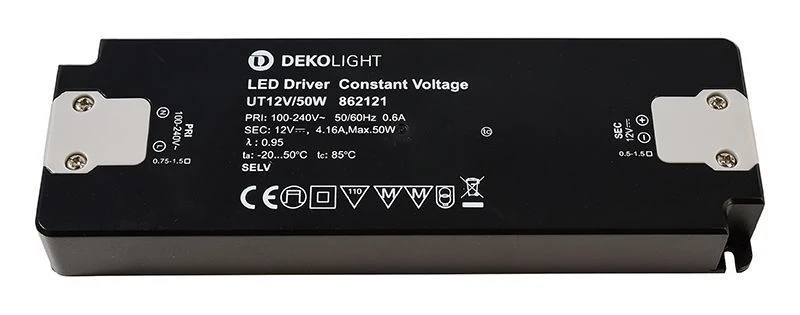 Deko-Light FLAT, CV, UT12V/50W Schwarz