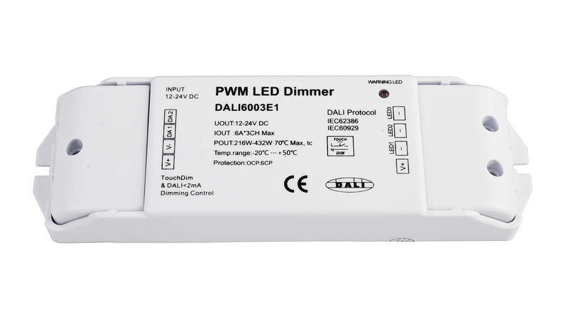Deko-Light DALI PWM Dimmer CV 3CH, 12/24V, 6A/Kanal, DT6 Weiß