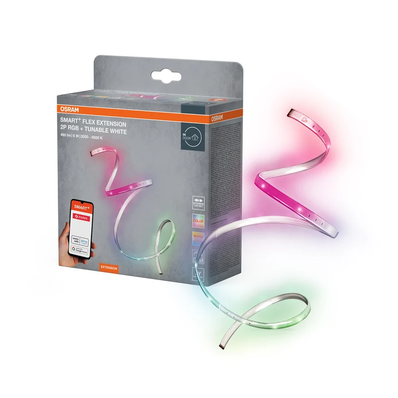 OSRAM Smart+ LED Streifen Erweiterung, ZigBee, (2000K - 6500K), Farbsteuerung, Länge 2x60cm, Erweiterungsset
