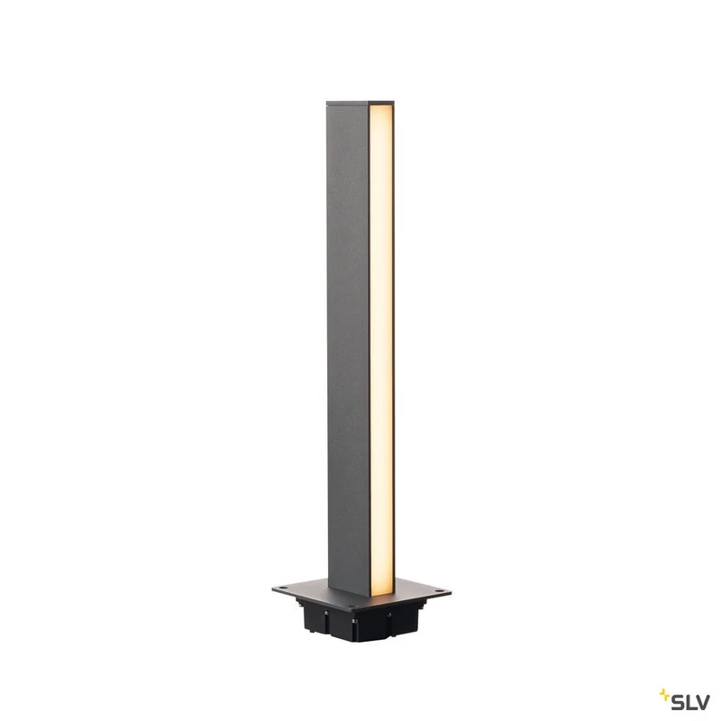 SLV H-POL, Wege- und Standleuchte, einflammig, LED, 3000K, anthrazit, L/B/H 16,5/16,5/66 cm