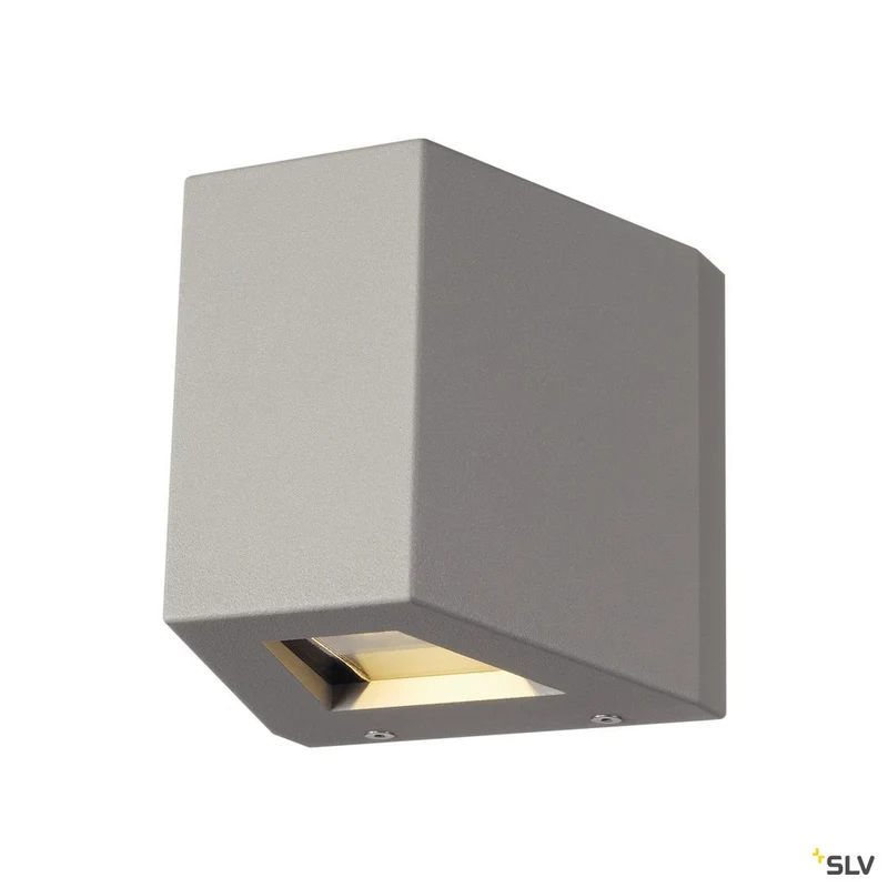 SLV OUT BEAM LED Wandleuchte, Beam up/Flood down, silbergrau