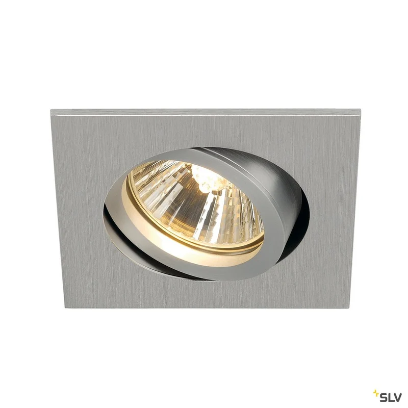 SLV NEW TRIA 68 square, Indoor Deckeneinbauleuchte, QPAR51 alubrushed 50W