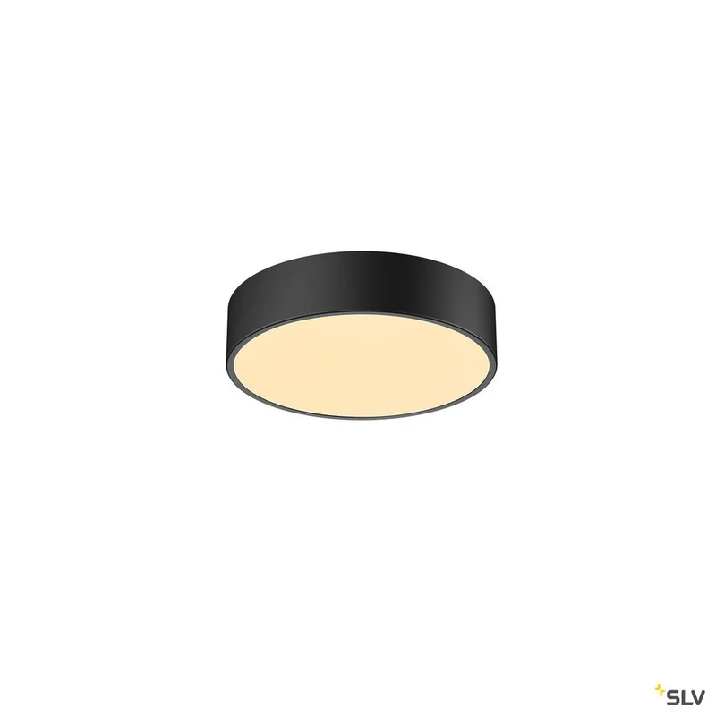 SLV MEDO 30 CW, CORONA, LED Indoor Wand- und Deckenaufbauleuchte, TRIAC, schwarz, 3000/4000K
