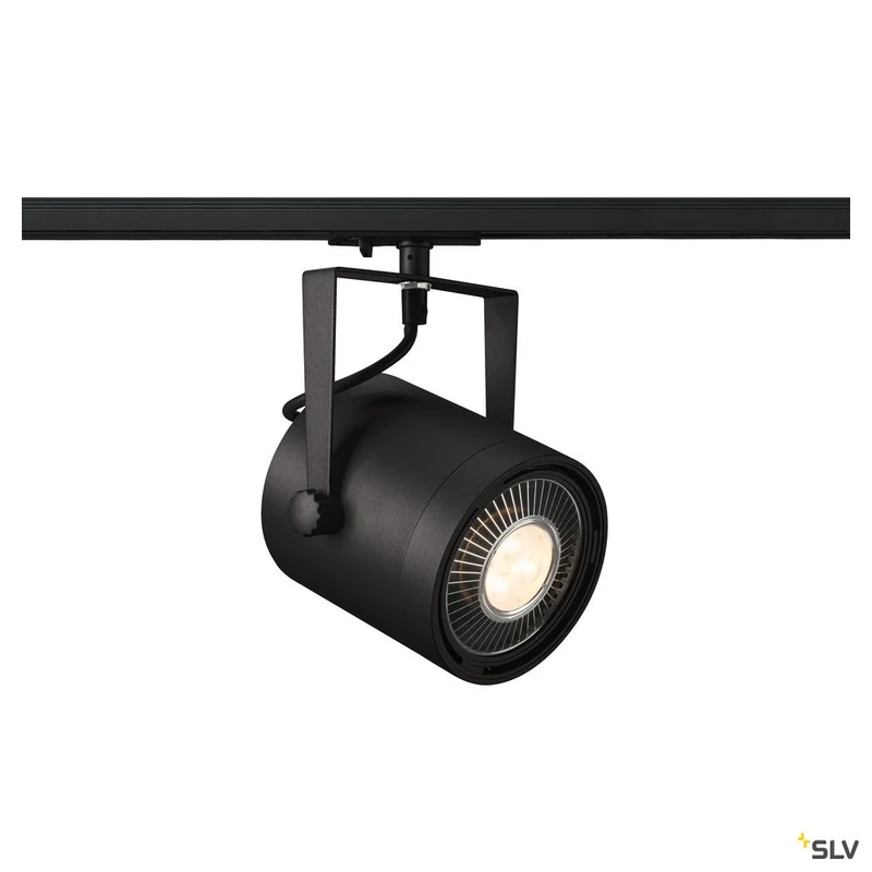SLV EURO SPOT TRACK SPOT, schwarz, QPAR111 75W, inkl. 1P.-Adapter