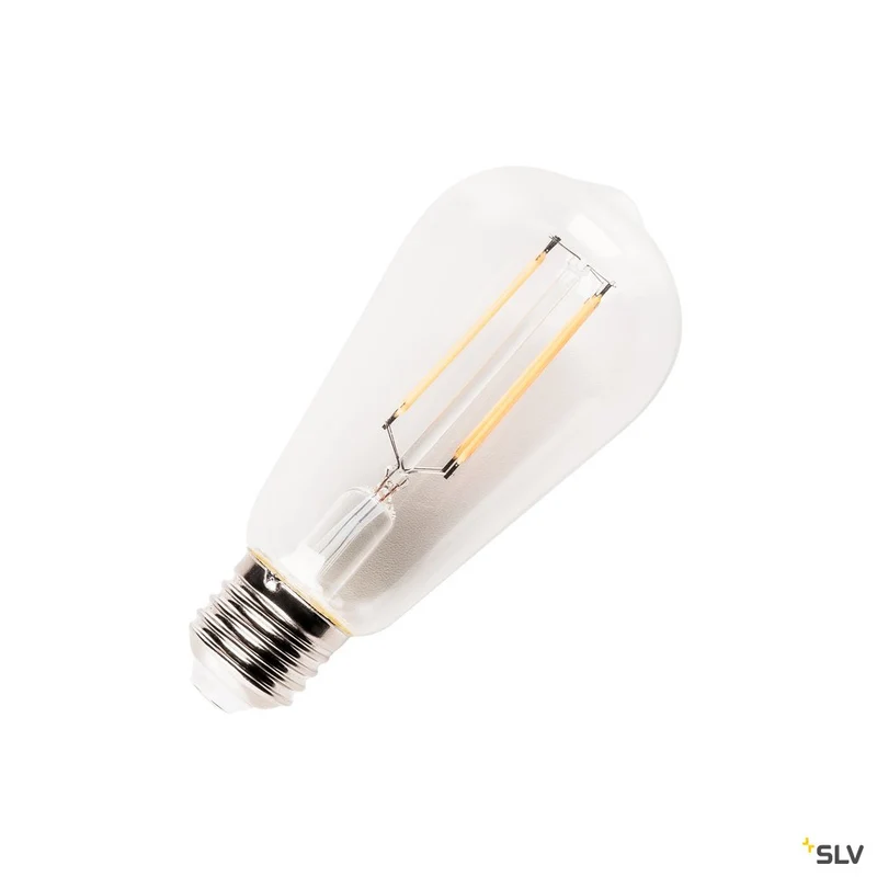SLV LED Leuchtmittel, ST58, E27, 7,1W, 2700K, 330°, clear