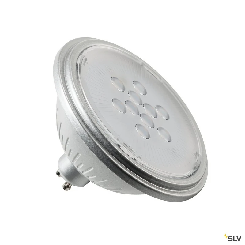 SLV LED Leuchtmittel, QPAR111, GU10, 7W, 3000K, 40° silber