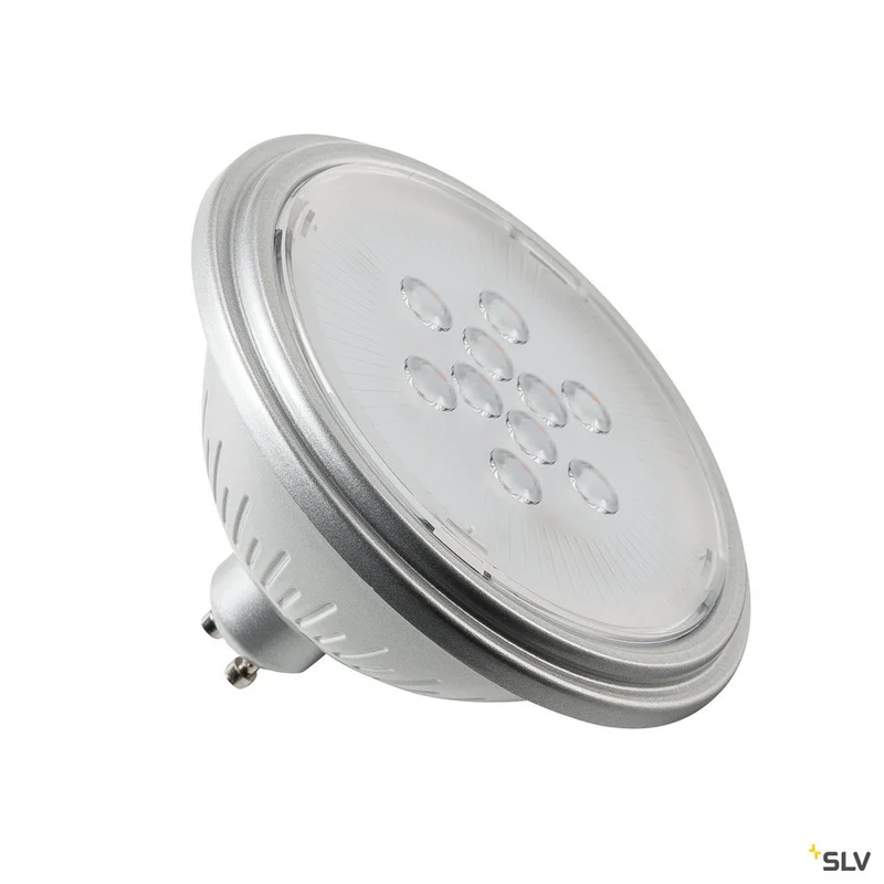 SLV LED Leuchtmittel, QPAR111, GU10, 7W, 3000K, 25° silber