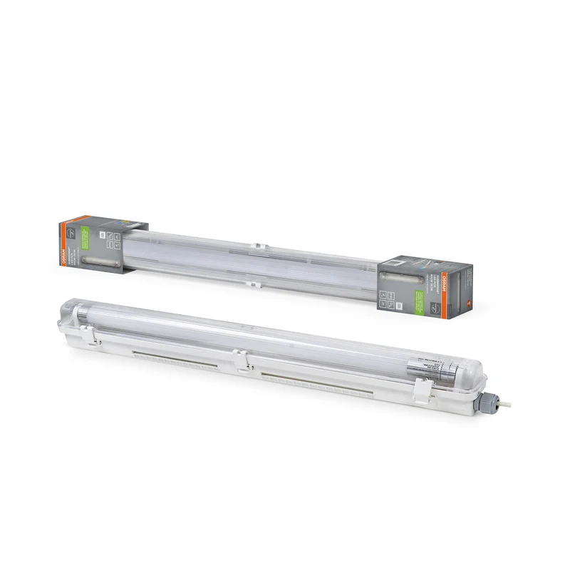 OSRAM SUBMARINE® NATURE LOOP Feuchtraum-Leuchte mit LED-Röhre, weiß, 7W, 800lm, kaltweiß, staubdicht, strahlwassergeschützt, 40. 000 Stunden, energiesparend, Tageslichtsensor, Bewegungsmelder