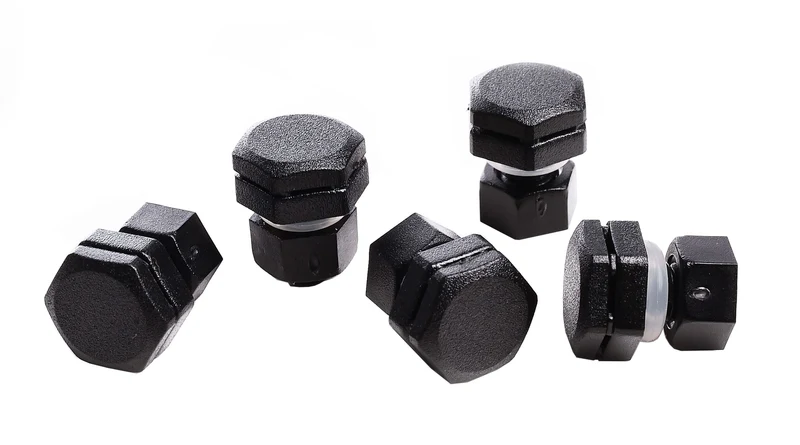 Deko-Light Druck-/Feuchtigkeitsausgleichsventil mit Membran, 380ml/min, M5, IP67, 5er Set Schwarz